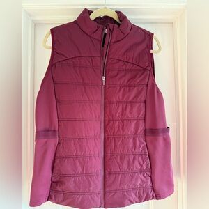 Avia Maroon Quilted Vest